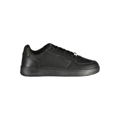 Black Polyurethane Men's Sneaker
