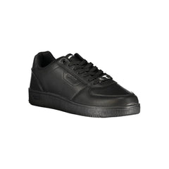 Black Polyurethane Men's Sneaker