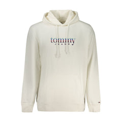 White Cotton Men's Hoodie