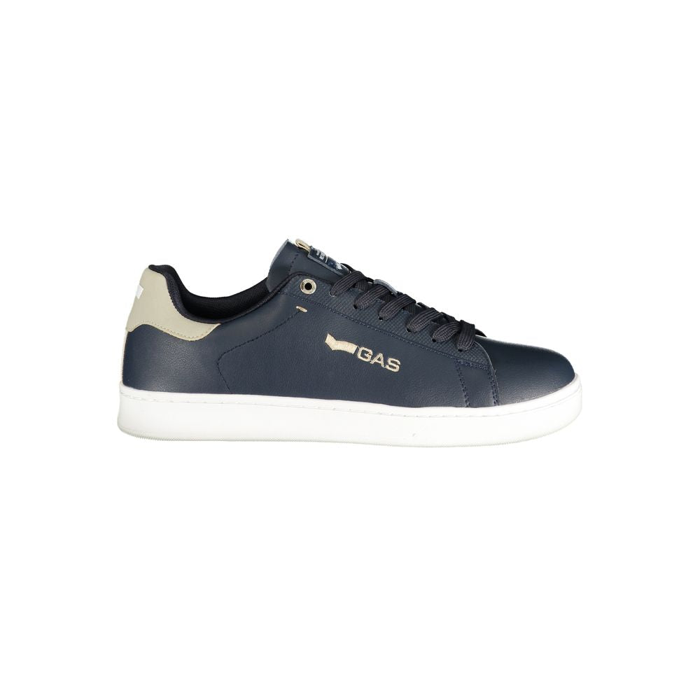 Blue Polyurethane Men's Sneaker