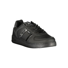 Black Polyurethane Women's Sneaker