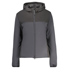 Black Polyester Women Jacket