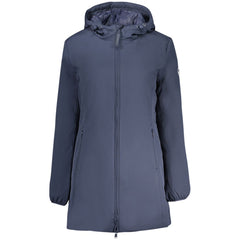 Blue Polyester Women's Jacket