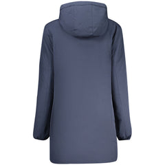 Blue Polyester Women's Jacket
