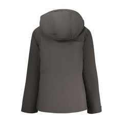 Black Polyester Women Jacket