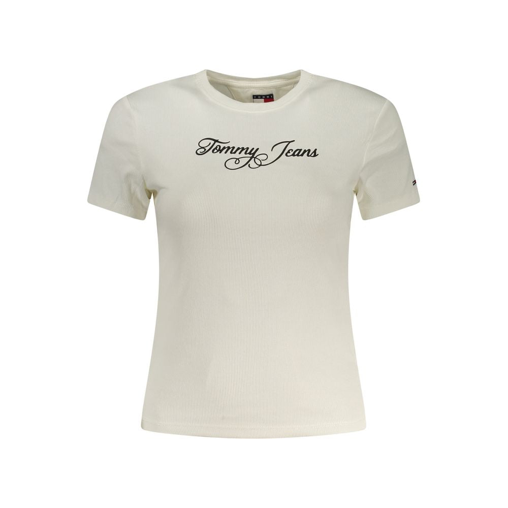 White Cotton Women's T-Shirt