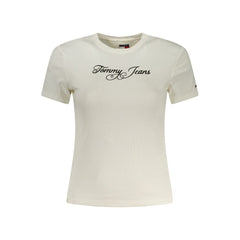White Cotton Women's T-Shirt