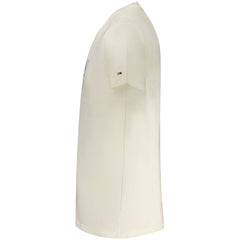 تي شيرت قطني أبيض للرجال