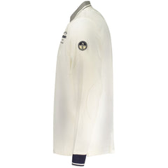 قميص بولو رجالي قطن أبيض للرجال