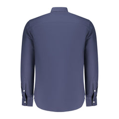 قميص قطني أزرق للرجال