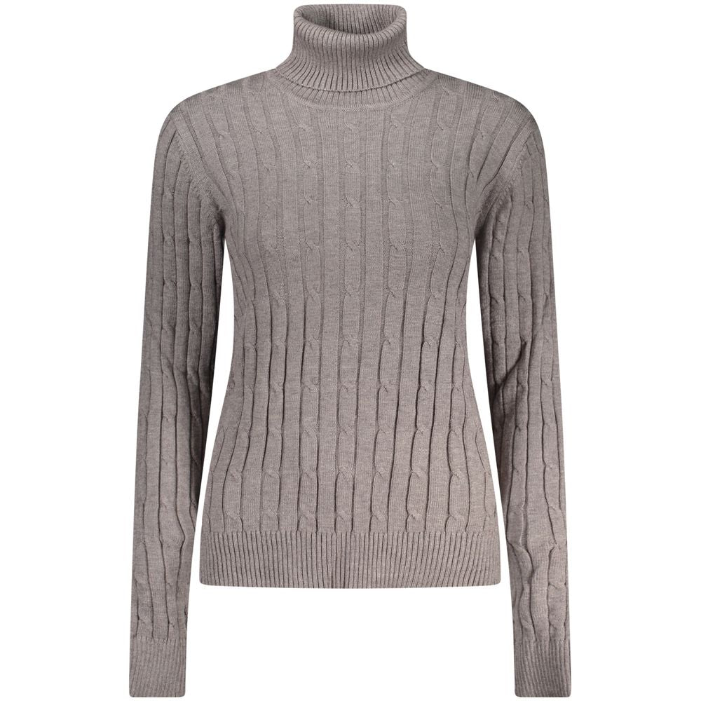 Grey Viscosa Women Sweater
