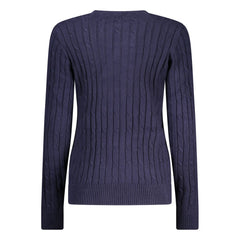 Blue Viscose Women Sweater