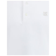 White Cotton Polo Shirt