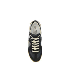 Black Rubber Low Top Sneakers