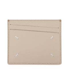 Beige Leather Cardholder