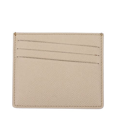 Beige Leather Cardholder