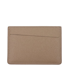 Beige Leather Cardholder