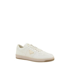 White Calf Leather Bos Taurus Low Top Sneakers