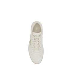 White Calf Leather Bos Taurus Low Top Sneakers