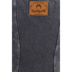 فستان كاجوال من القطن الرمادي