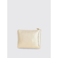 Gold Leather Clutch Bag