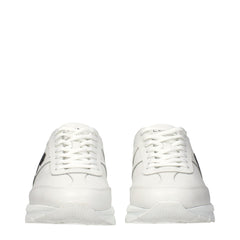 White Leather Athletic Sneakers