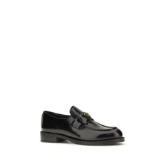 Black Calf Leather Bos Taurus Slip-On Loafers