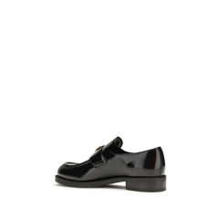 Black Calf Leather Bos Taurus Slip-On Loafers