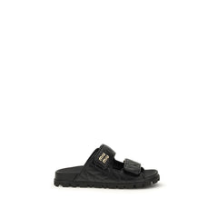 Black Napa Leather / Calf Bos Taurus Slippers