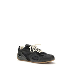 Black Calf Leather Bos Taurus Low Top Sneakers