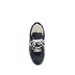 Black Calf Leather Bos Taurus Low Top Sneakers