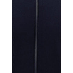 Blue Fleece Wool Cardigan