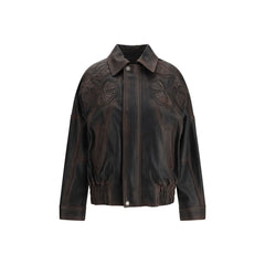 Brown Viscose Bomber