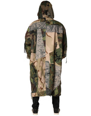 Multicolor Camouflage Hooded RainCoat Jacket
