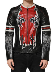 Multicolor Guns n' Roses Full Zip Men Biker Jacket