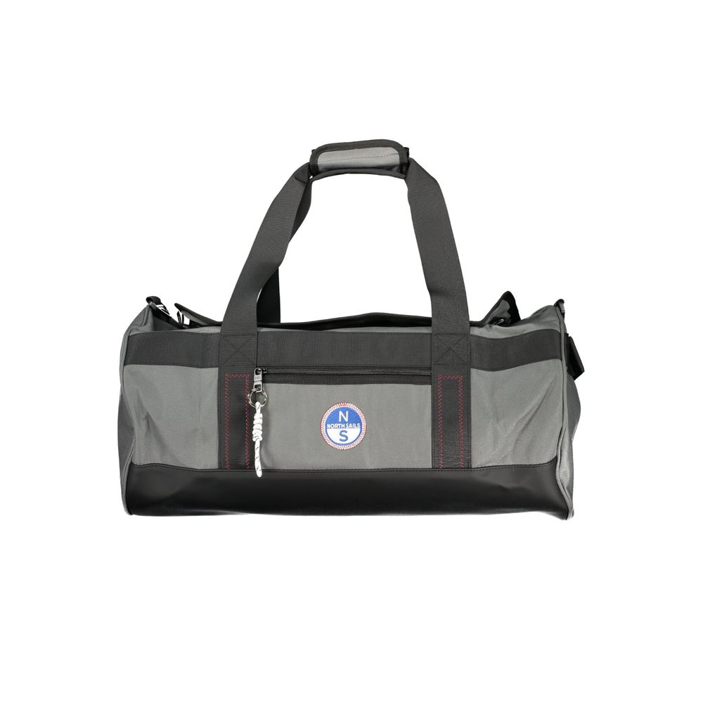 Grigio Polyester Men's Duffle Bag