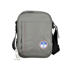 Grigio Polyester Man Shoulder Bag