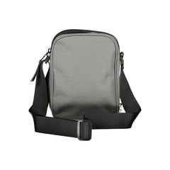 Grigio Polyester Man Shoulder Bag