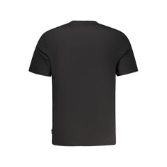 Black Cotton Men T-Shirt
