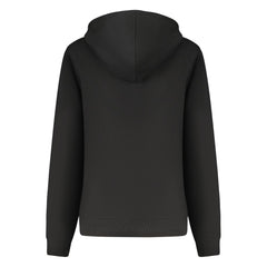 Black Cotton Women Hoodie