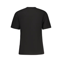 Black Cotton Women T-Shirt