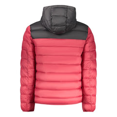 Red Polyamide Mens Jacket