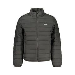 Black Polyester Men's Jacket