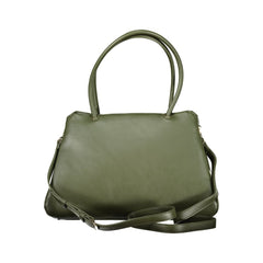 Verde Polyurethane Women Handbag