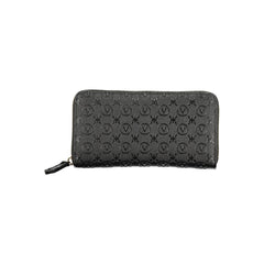 Black Polyurethane Women Wallet