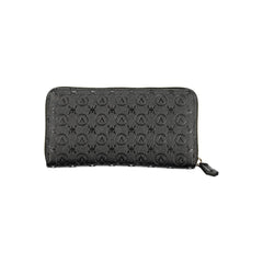 Black Polyurethane Women Wallet