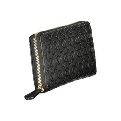 Black Polyurethane Women Wallet