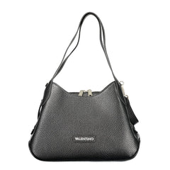 Black Polyurethane Women Handbag
