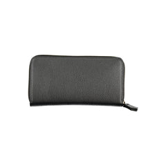Black Polyurethane Women Wallet