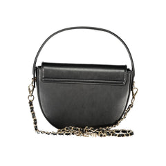 Black Polyurethane Women's Handbag